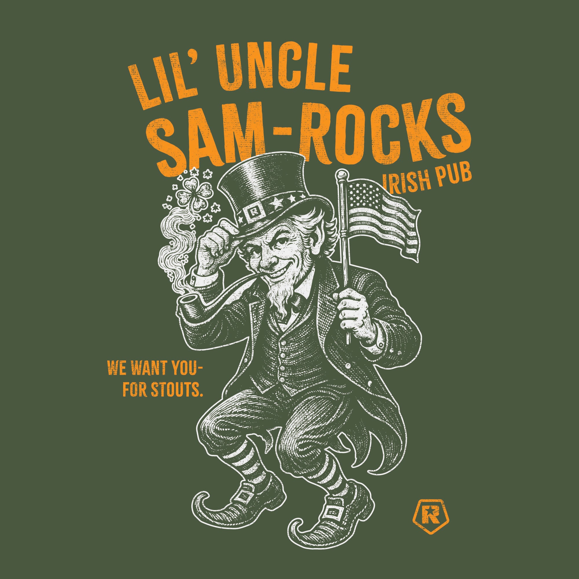 Sam's Rags Lil’ Uncle Sam-Rocks St. Patrick’s Day Hoodie | Rags of Honor