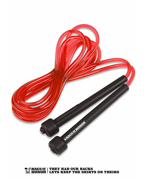 Limited Edition: 'Jump for Vets 21' Adjustable PVC Jump Rope for Cardi